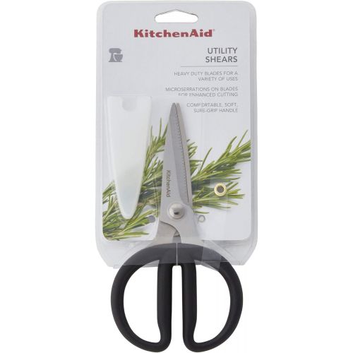 키친에이드 KitchenAid Universal Stainless Steel Shears, Small Utility, Black