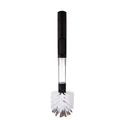 키친에이드 KitchenAid Soap Dispensing Bottle Brush, one size, Black/White