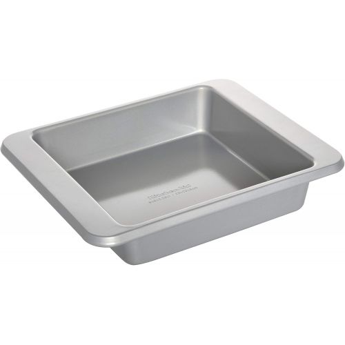 키친에이드 KitchenAid Nonstick Aluminized Steel Square Cake Pan, 9-Inch, Silver