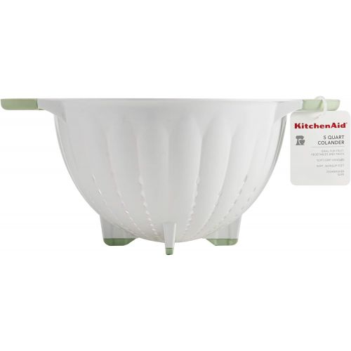 키친에이드 KitchenAid Classic Plastic Colander, 5-Quart, Pistachio