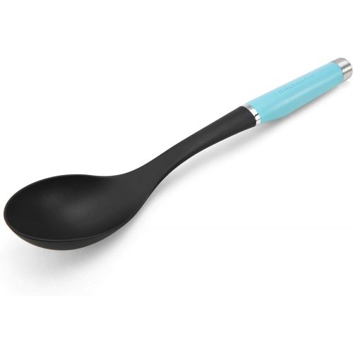 키친에이드 KitchenAid Gourmet Nylon Basting Spoon, One Size, Matte Aqua Sky