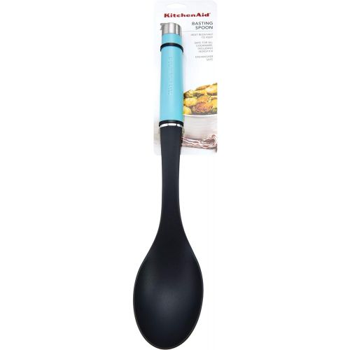 키친에이드 KitchenAid Gourmet Nylon Basting Spoon, One Size, Matte Aqua Sky