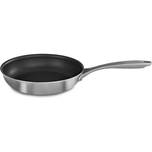 키친에이드 KitchenAid 5-ply Copper Core 10 Nonstick Skillet, Stainless Steel Finish, Medium