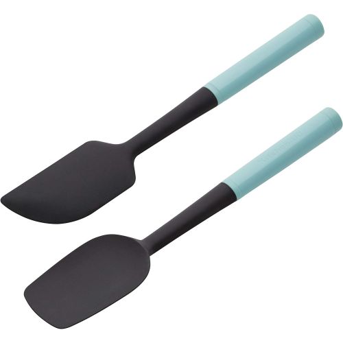 키친에이드 KitchenAid KQ437OHAQA Universal Spatula Set, 2-Piece, Aqua