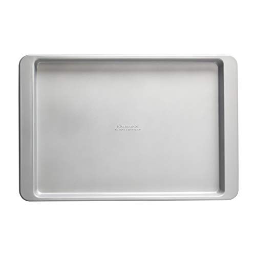 키친에이드 KitchenAid Nonstick Aluminized Steel Baking Sheet, 13x18-Inch, Silver