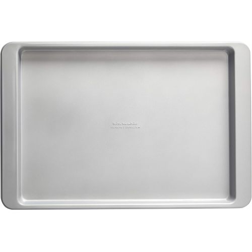 키친에이드 KitchenAid Nonstick Aluminized Steel Baking Sheet, 13x18-Inch, Silver