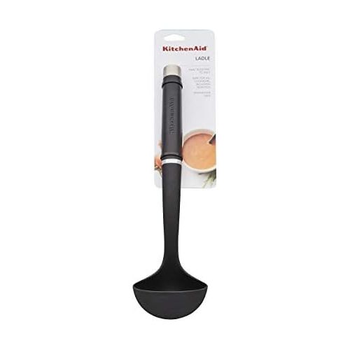 키친에이드 KitchenAid Gourmet Nylon Ladle, One Size, Black