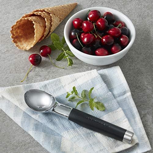 키친에이드 KitchenAid Gourmet Ice Cream Scoop, One Size, Matte Black