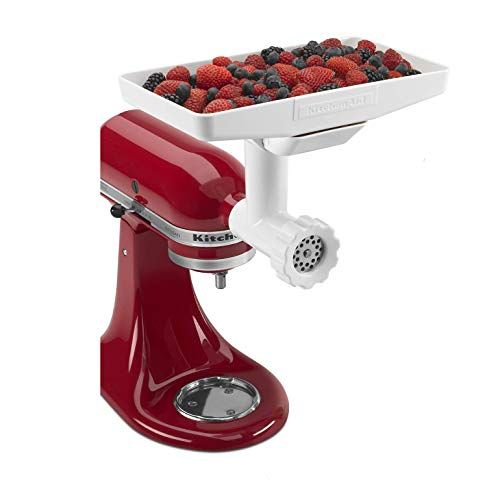 키친에이드 KitchenAid KN12AP Stand Mixer Attachment Pack 3 with Food Grinder, Citrus Juicer and Sausage Stuffer