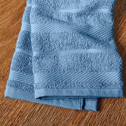 키친에이드 KitchenAid Albany Kitchen Towel Set, Set of 4, Blue Velvet