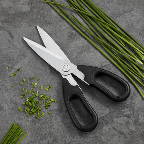 키친에이드 KitchenAid KKFTR4KSWM Professional Series Kitchen Shears, Ebony Black