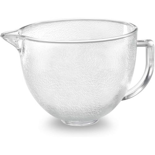 키친에이드 KitchenAid Tilt-Head Hammered Glass Bowl with Lid, 5-Quart