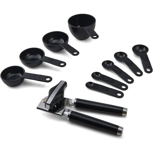 키친에이드 KitchenAid Classic Tool and Gadget Set, 15-Piece, Black