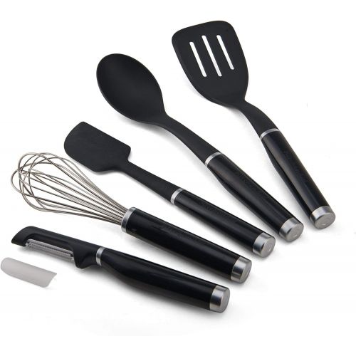 키친에이드 KitchenAid Classic Tool and Gadget Set, 15-Piece, Black