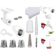 KitchenAid Stand Mixer Attachment Pack 1 with Food Grinder, Fruit & Vegetable Strainer, and Rotor Slicer & Shredder