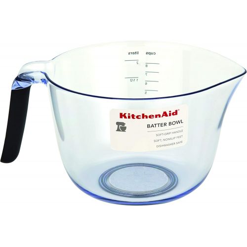 키친에이드 KitchenAid Universal Plastic Batter Bowl, 8-Cup, Onyx Black