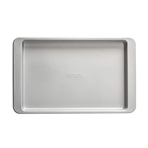 키친에이드 KitchenAid Nonstick Aluminized Steel Baking Sheet, 10x15-Inch, Silver