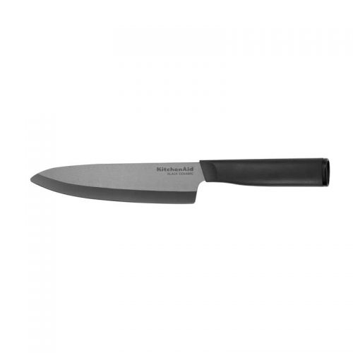 키친에이드 KitchenAid Classic Ceramic Chef Knife, 6-Inch, Black