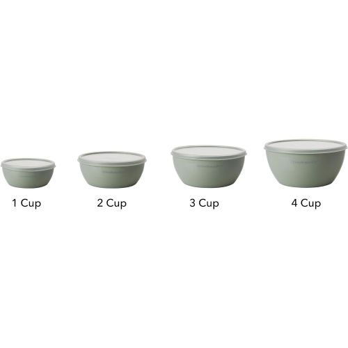 키친에이드 KitchenAid Prep Bowls with Lids, Set of 4, Pistachio