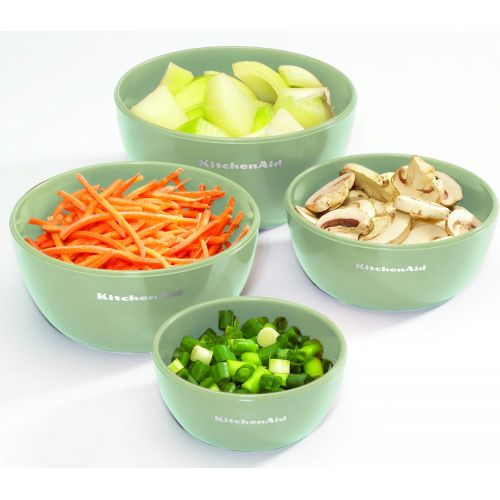 키친에이드 KitchenAid Prep Bowls with Lids, Set of 4, Pistachio