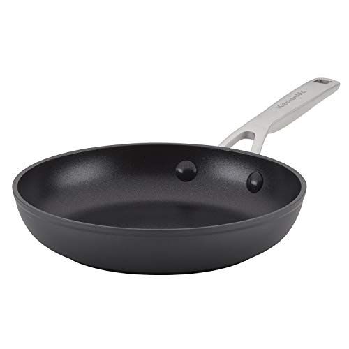 키친에이드 KitchenAid Hard Anodized Induction Nonstick Fry Pan/Skillet, 8.25 Inch, Matte Black