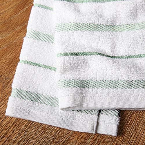 키친에이드 KitchenAid Albany Kitchen Towel Set, Set of 4, Pistachio 4 Count