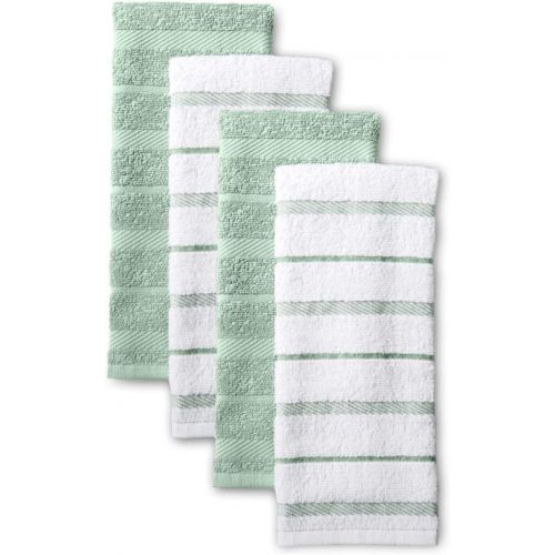 키친에이드 KitchenAid Albany Kitchen Towel Set, Set of 4, Pistachio 4 Count