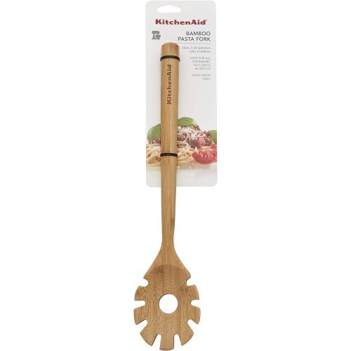 키친에이드 KitchenAid Universal Bamboo Pasta Fork, 12-Inch