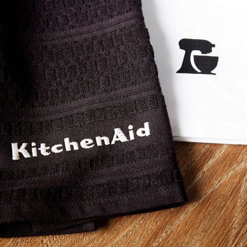 키친에이드 KitchenAid Mixer Kitchen Towel Set, Set of 3, Onyx 3 Count