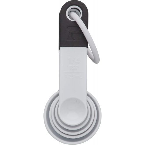 키친에이드 KitchenAid Classic Measuring Spoons, Set of 5, White/Black