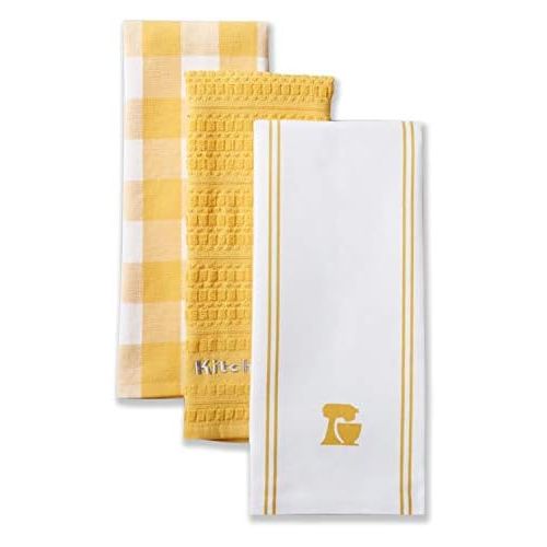 키친에이드 KitchenAid Mixer Kitchen Towel Set, Set of 3, Orange Sorbet 3 Count