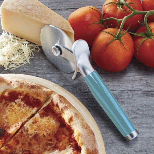 키친에이드 KitchenAid Classic Pizza Wheel, 9-Inch, Aqua Sky