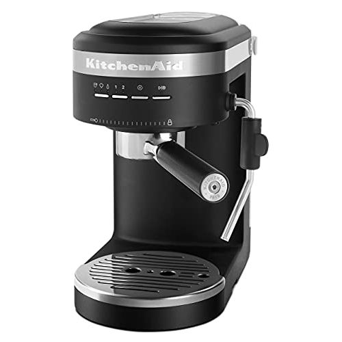 키친에이드 KitchenAid KES6403BM Semi-Automatic Espresso Machine, One Size, Matte Black