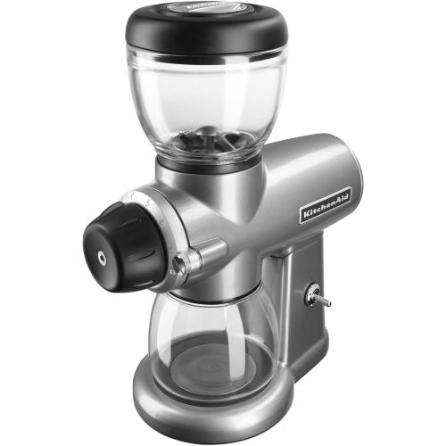 키친에이드 KitchenAid KCG0702CS Burr Coffee Grinder, Contour Silver