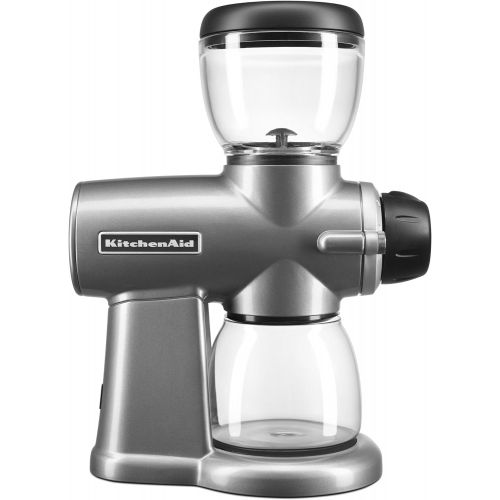 키친에이드 KitchenAid KCG0702CS Burr Coffee Grinder, Contour Silver