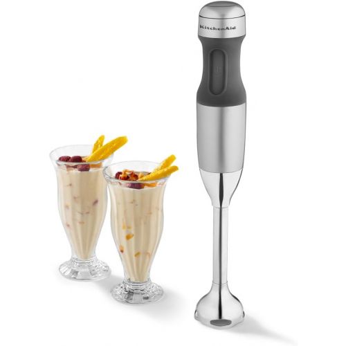 키친에이드 KitchenAid KHB2351CU 3-Speed Hand Blender - Contour Silver, 8 inches