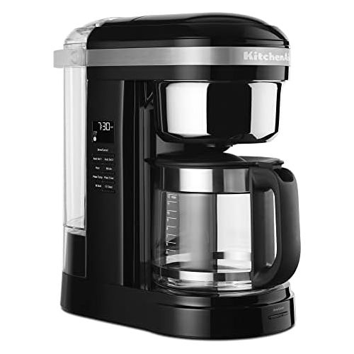 키친에이드 KitchenAid KCM1209OB Coffee Maker, 12 cup, Onix Black, 12 Cup Drip Coffee Maker with Warming Plate