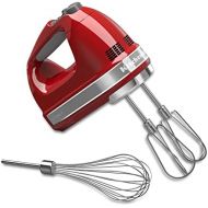 KitchenAid KHM7210ER 7-Speed Digital Hand Mixer with Turbo Beater II Accessories and Pro Whisk - Empire Red