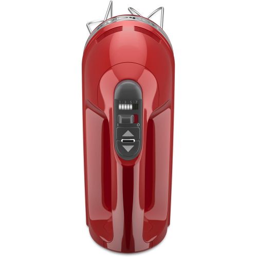 키친에이드 KitchenAid KHM7210ER 7-Speed Digital Hand Mixer with Turbo Beater II Accessories and Pro Whisk - Empire Red