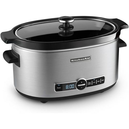 키친에이드 KitchenAid KSC6223SS 6-Qt. Slow Cooker with Standard Lid - Stainless Steel