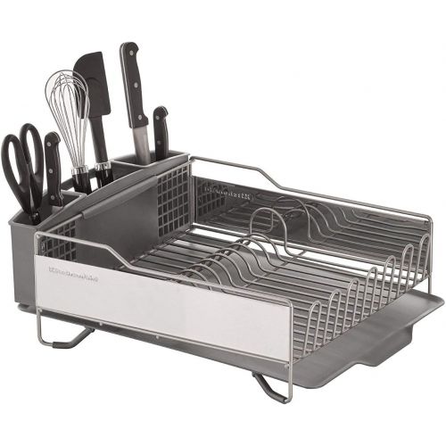 키친에이드 KitchenAid KNS896BXGRA Full Size Dish Rack, Light Grey