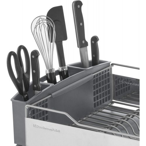 키친에이드 KitchenAid KNS896BXGRA Full Size Dish Rack, Light Grey