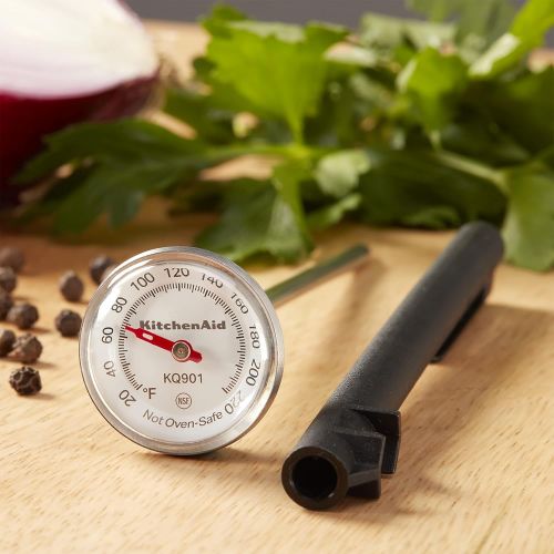 키친에이드 KitchenAid Instant Read Thermometer, TEMPERATURE RANGE: 20°F to 220°F, Black: Kitchen & Dining