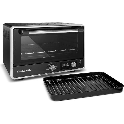 키친에이드 [아마존베스트]KitchenAid KCO211BM Digital Countertop Toaster Oven, Black Matte