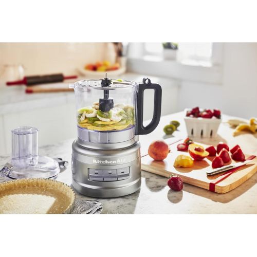 키친에이드 KitchenAid KFP0718CU Food Processor, 7 Cup, Contour Silver