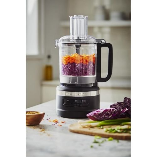 키친에이드 KitchenAid KFP0918 Food Processor, 9 Cup, Black Matte