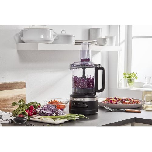 키친에이드 KitchenAid KFP0918 Food Processor, 9 Cup, Black Matte