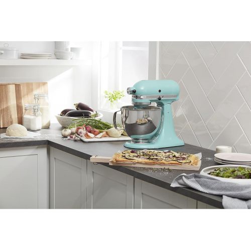 키친에이드 KitchenAid KSM150PSAQ Artisan Series 5-Qt. Stand Mixer with Pouring Shield - Aqua Sky