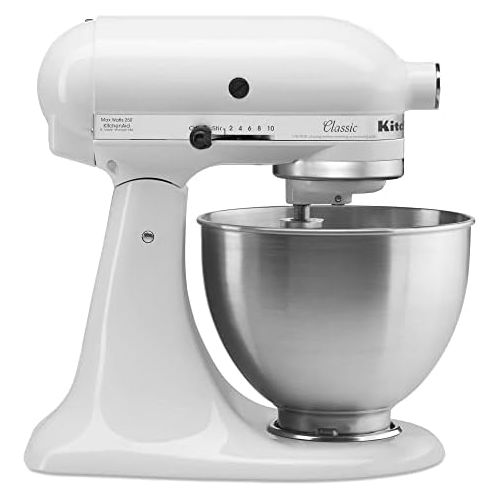 키친에이드 KitchenAid K45SSWH Stand Mixer, 4.5 Q, White