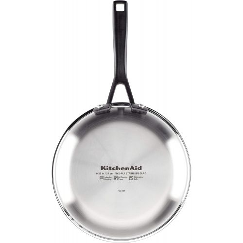 키친에이드 KitchenAid 5-Ply Clad Stainless Steel Cookware Pots and Pans Set, 10 Piece, Polished Stainless